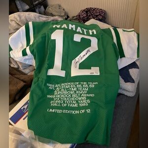 1969 New York Jets Joe Namath Signed Jersey Steiner Sports